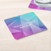Multicolor Jewel Tones Wedding Paper Untersetzer (angewinkelt)