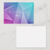 Multicolor Jewel Tones Wedding Platzkarten (Vorne/Hinten)