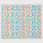 Multicolor-Kaninchen-Cartoon Geschenkpapier (Flach)