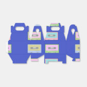 Multicolor-Kassetten auf blau Geschenkschachtel (Ungefaltet)