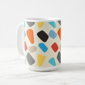 Multicolor-Kieselsteine im weißen Hintergrund Kaffeetasse (Vorderseite Links)