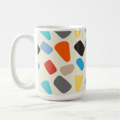 Multicolor-Kieselsteine im weißen Hintergrund Kaffeetasse (Links)