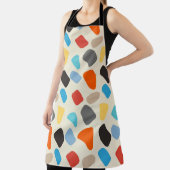 Multicolor-Kieselsteine im weißen Hintergrund Schürze (InSitu)