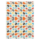 Multicolor-Kieselsteine im weißen Hintergrund Tischdecke (Vorderseite)