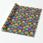 Multicolor Kiwi Muster Geschenkpapier (Ungerollt)