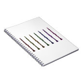 Multicolor-Klarinette Einzigartiges Musiklehrerges Notizblock (Rechte Seite)