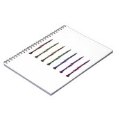 Multicolor-Klarinette Einzigartiges Musiklehrerges Notizblock (Linke Seite)