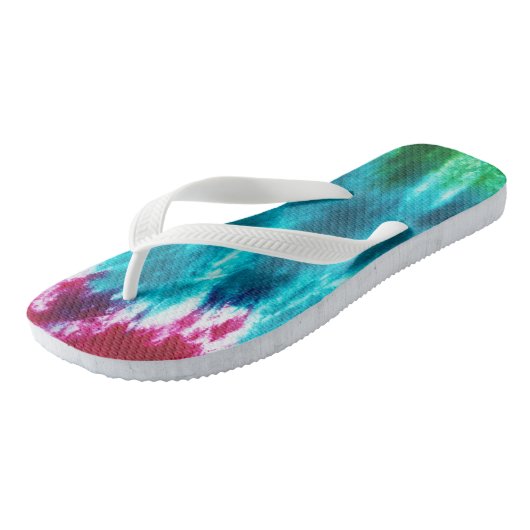 Multicolor-Krawatte Badesandalen (Schrägansicht)