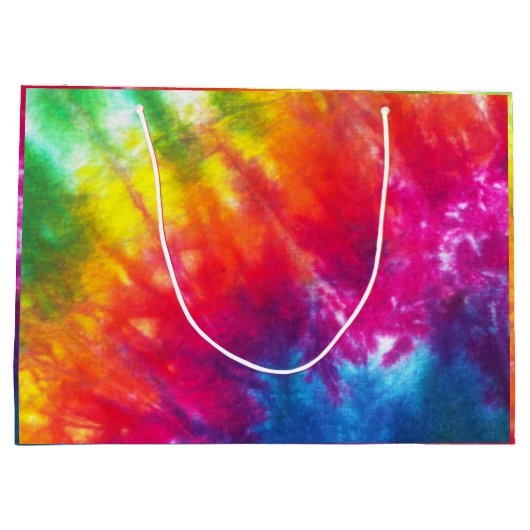 Multicolor-Krawatte Große Geschenktüte (Rückseite)