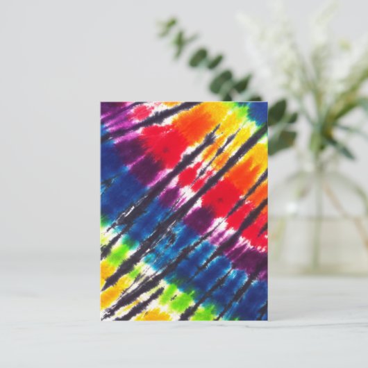 Multicolor-Krawatte Postkarte (Stehend Vorderseite)