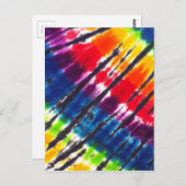 Multicolor-Krawatte Postkarte (Vorne/Hinten)