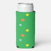 Multicolor-Kreise auf grün Selters Dosenkühler (Seltzer Vorderseite)