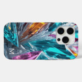 Multicolor-Kristalle Case-Mate iPhone Hülle (Rückseite (Horizontal))