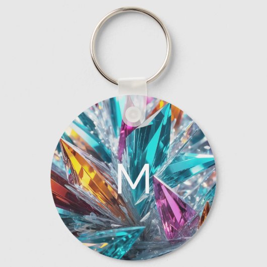 Multicolor-Kristalle Schlüsselanhänger (Vorderseite)