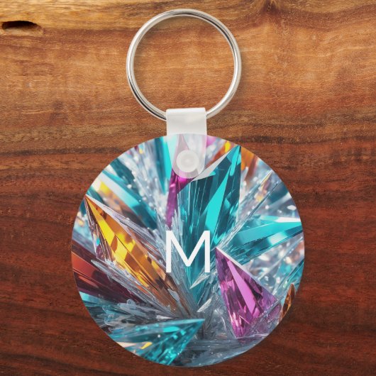 Multicolor-Kristalle Schlüsselanhänger (Vorderseite)