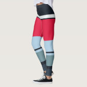 Multicolor Lässige Streifen Leggings (Links)