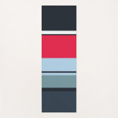 Multicolor Lässige Streifen Yogamatte (Vorderseite)