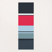 Multicolor Lässige Streifen Yogamatte (Rückseite)