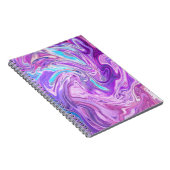 Multicolor Lila Marble Spiral Notebook Notizblock (Rechte Seite)