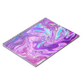 Multicolor Lila Marble Spiral Notebook Notizblock (Linke Seite)