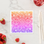 Multicolor-Mandala-Design Original Kunst  Serviette (Beispiel)