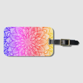 Multicolor-Mandala-Design Originalkunst Gepäckanhänger