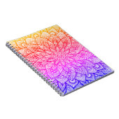 Multicolor-Mandala-Design Originalkunst Notizblock (Rechte Seite)