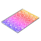 Multicolor-Mandala-Design Originalkunst Notizblock (Linke Seite)