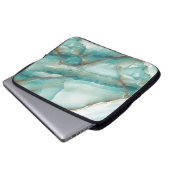 Multicolor-Marmor: Onyx-Glaseffekt. Laptopschutzhülle (Vorne Knopf)