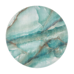 Multicolor-Marmor: Onyx-Glaseffekt. Schneidebrett