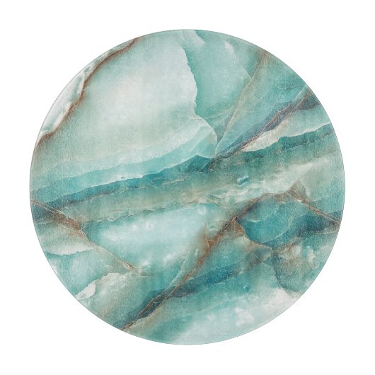 Multicolor-Marmor: Onyx-Glaseffekt. Schneidebrett (Vorderseite)