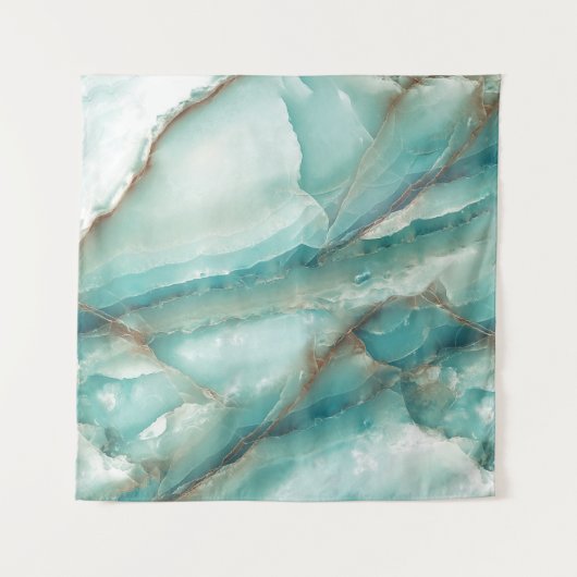 Multicolor-Marmor: Onyx-Glaseffekt. Wandteppich (Vorderseite)