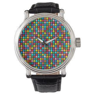 Multicolor Meeples Watch Armbanduhr