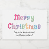 Multicolor Mercury Food Container Labels Lebensmitteletikett (Einzelnes Label)