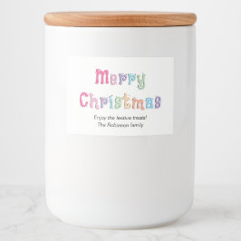 Multicolor Mercury Food Container Labels Lebensmitteletikett