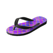 Multicolor Mermaid Scales Kinderbadesandalen (Schrägansicht)