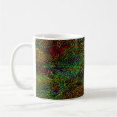 Multicolor-Metallic-Blumenmotive Kaffeemaschine Ta Kaffeetasse (Links)