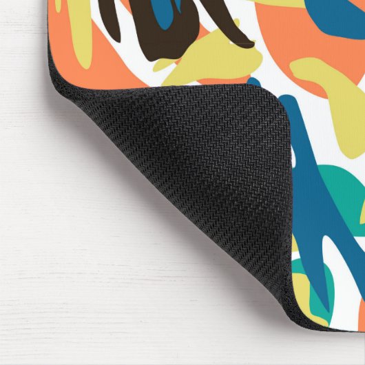 Multicolor Mitte Jahrhundert Moderne Mousepad (Ecke)