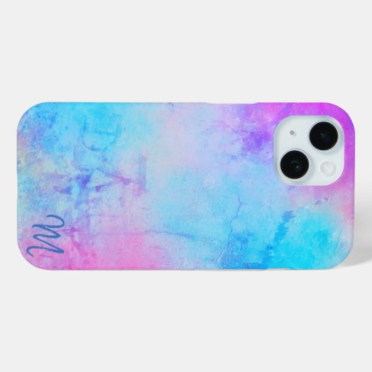 Multicolor Monogram Phone Case (Rückseite (Horizontal))
