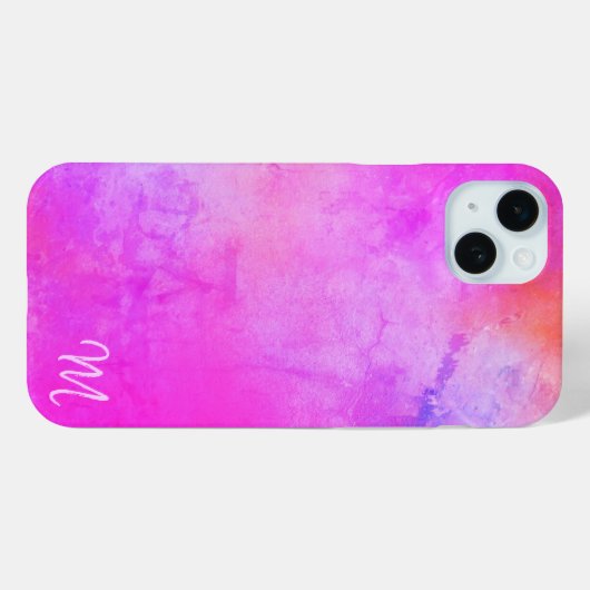 Multicolor Monogram Phone Case (Rückseite (Horizontal))