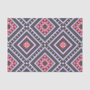 Multicolor Mosaic Boho Ethnic Geometric Muster Seidenpapier