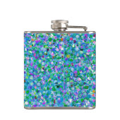 Multicolor Mosaic Modern Grit Glitzer #2 Flachmann (Rückseite)