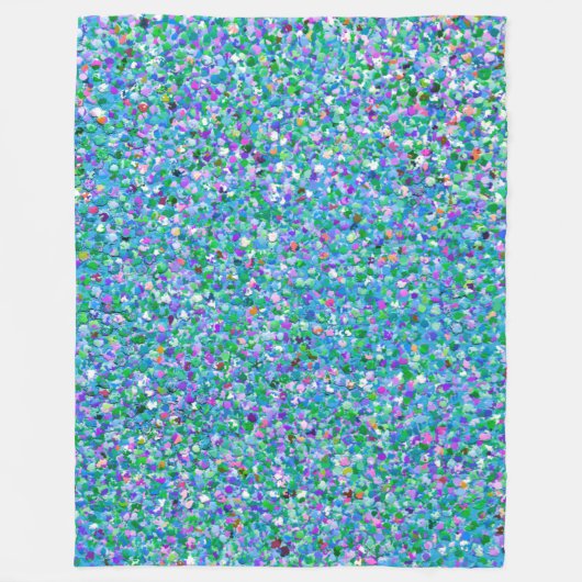 Multicolor Mosaic Modern Grit Glitzer #2 Fleecedecke (Vorderseite)