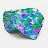 Multicolor Mosaic Modern Grit Glitzer #2 Krawatte (Gerollt)