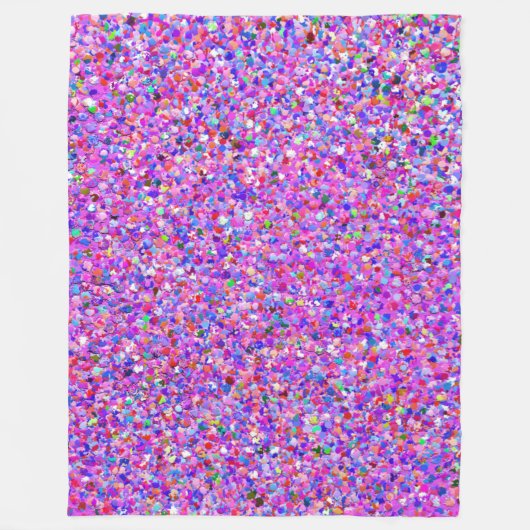 Multicolor Mosaic Modern Grit Glitzer #3 Fleecedecke (Vorderseite)