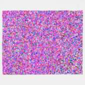 Multicolor Mosaic Modern Grit Glitzer #3 Fleecedecke (Vorderseite (Horizontal))