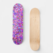Multicolor Mosaic Modern Grit Glitzer #3 Skateboard (Vorderseite)