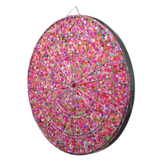 Multicolor Mosaic Modern Grit Glitzer #4 Dartscheibe (Vorderseite rechts)