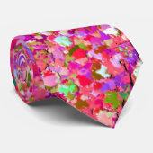 Multicolor Mosaic Modern Grit Glitzer #4 Krawatte (Gerollt)