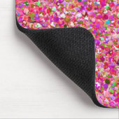 Multicolor Mosaic Modern Grit Glitzer #4 Mousepad (Ecke)
